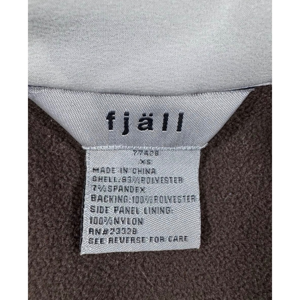 Fjall Womens XS Cream Softshell Fleece Lined Ruched Side Full Zip Vest - Picture 3 of 8